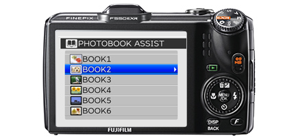 Finepix F550EXR : Asistente de Photobooks