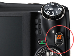 FinePix F770EXR : Botón de grabación de vídeo con una pulsación