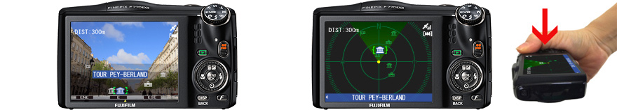 FinePix F770EXR : Mejore su experiencia de viaje con GPS + Navegador de puntos de referencia