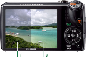 FinePix F300EXR : Pantalla LCD de Alto Contraste de 3.0 Pulgadas