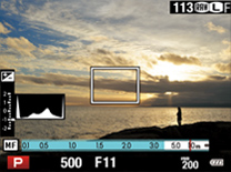 Fujifilm X10 : Histograma en tiempo real