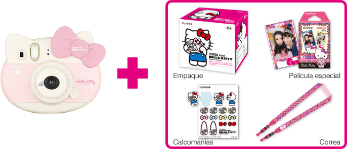 Cámara Instax Hello Kitty y sus accesorios de edición limitada