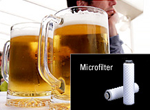 [Photo] Microfiltro utilizado para extraer la levadura de la cerveza de barril