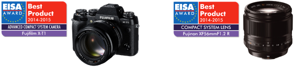 FUJIFILM es galardonada con dos Premios EISA 2014 con la Cámara Digital X-T1 y el Lente FUJINON XF56mmF1.2 R