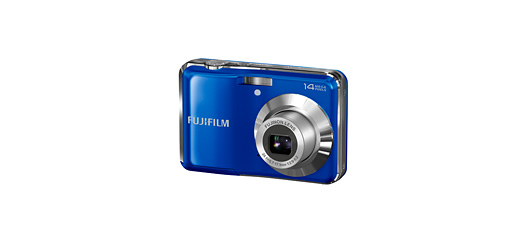 FinePix AV200 Azul Vista Frontal