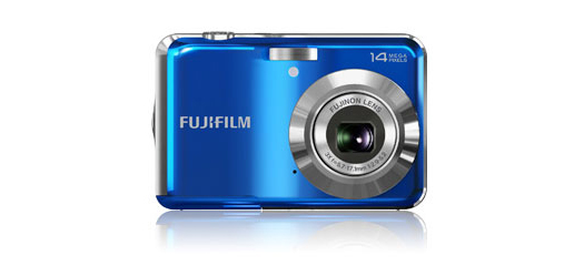 FinePix AX300 Azul Vista Frontal