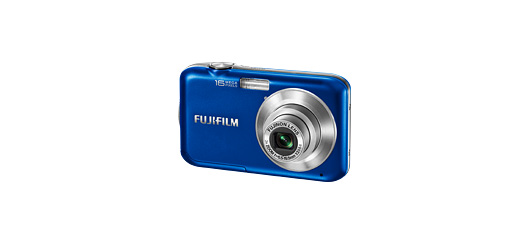 FinePix JV250 Azul Vista Frontal