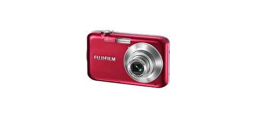 FinePix JV250 Rojo Vista Frontal