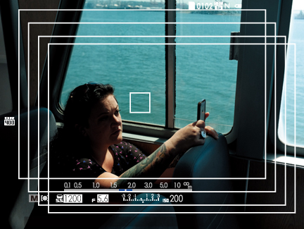 FUJIFILM X100T : Corrección de paralaje en tiempo real