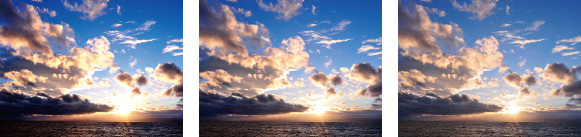 (Left) 100% (24mm*) (Center) 200% (Right) 400%