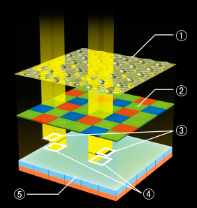 FUJIFILM X-Pro2 : esquema de sensor APS-C X-Trans CMOS III