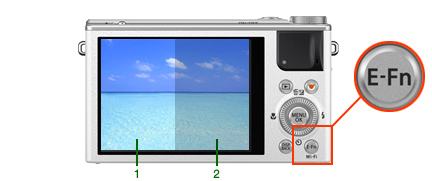 FUJIFILM XQ2 : Pantalla LCD nítida de 3,0 pulgadas con modo "Monitor Sunlight"