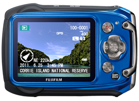 FinePix XP150 : La navegación por GPS le ayuda a encontrar ese lugar especial
