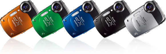 FinePix XP30 : Cinco Atractivos Colores