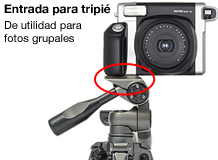 Instax WIDE 300: Entrada para tripié